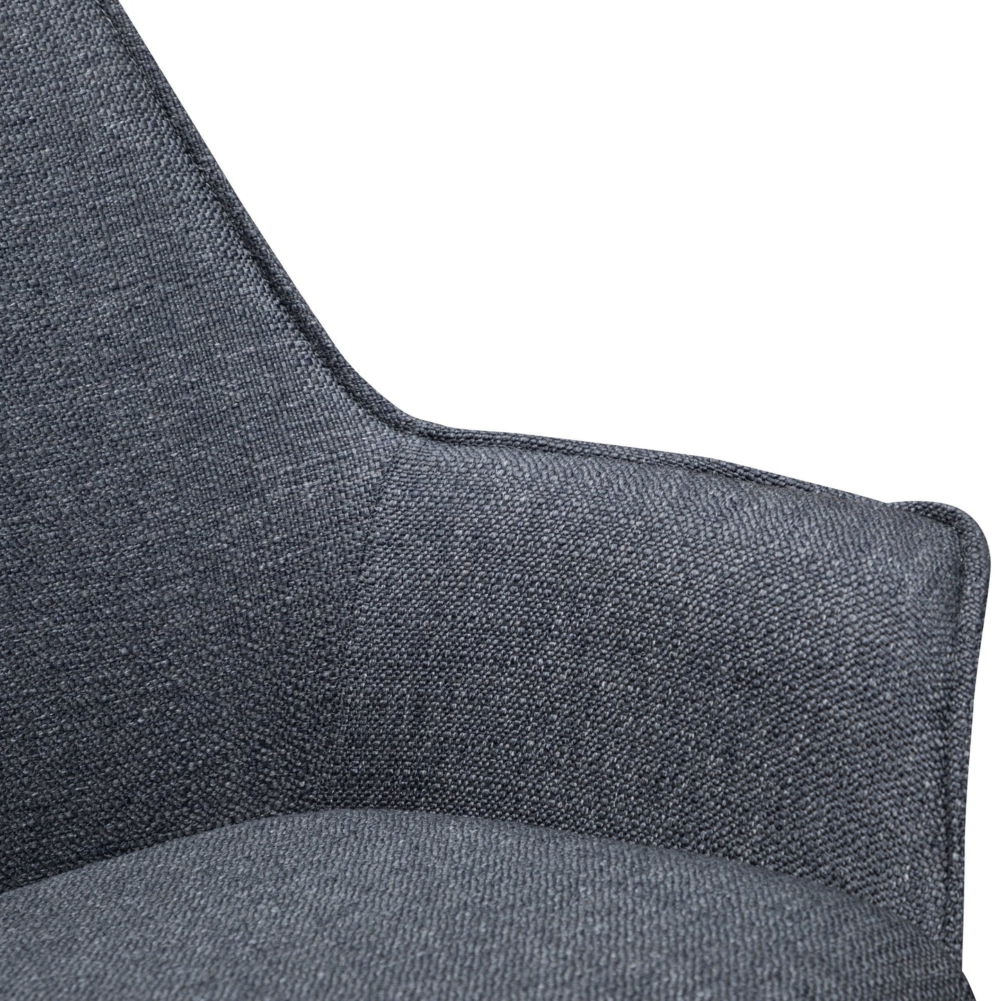 Ex Display - Nola Fabric Dining Chair - Charcoal Grey