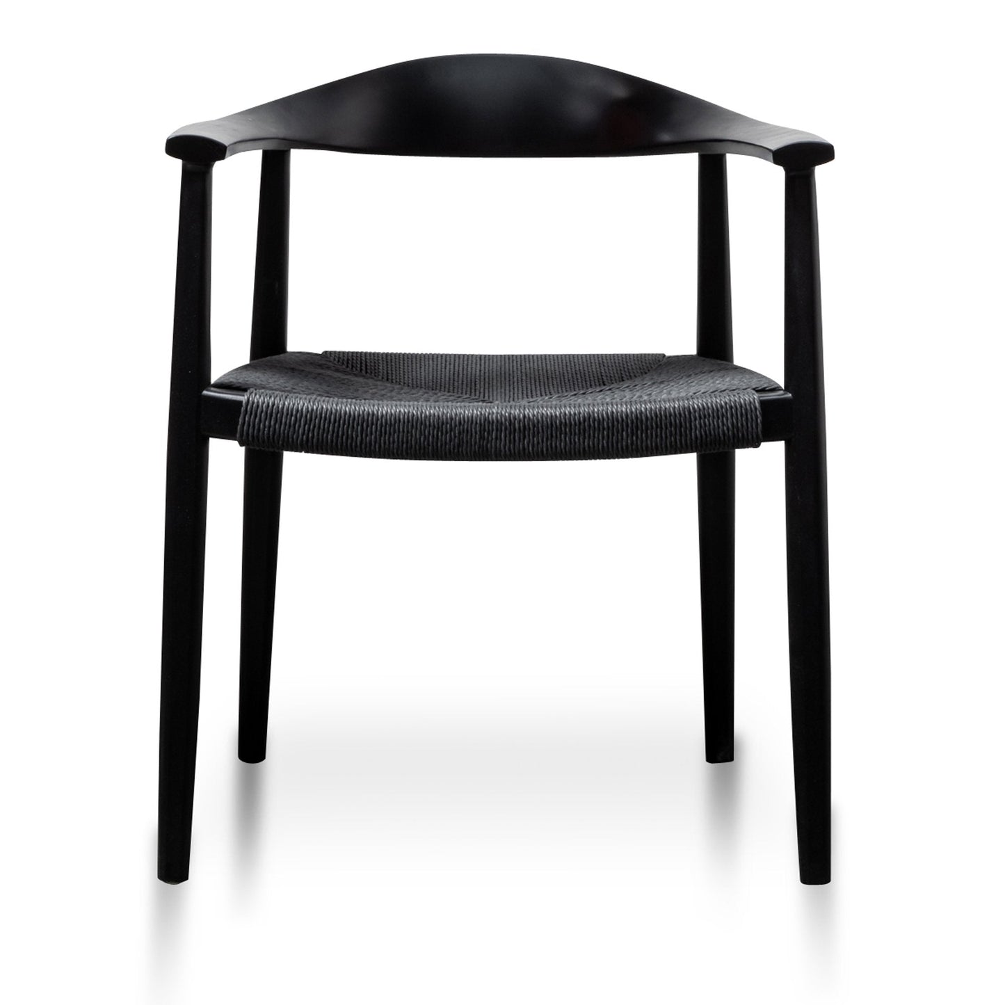 Ex Display - Sunday Round Dining Armchair - Full Black