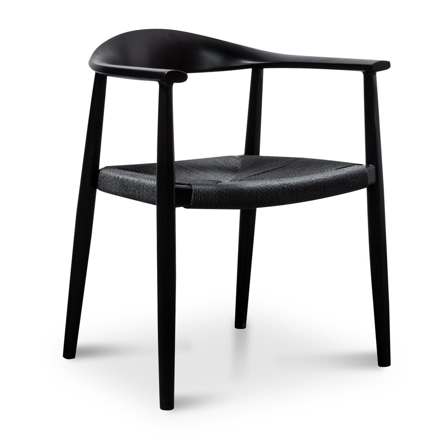 Ex Display - Sunday Round Dining Armchair - Full Black