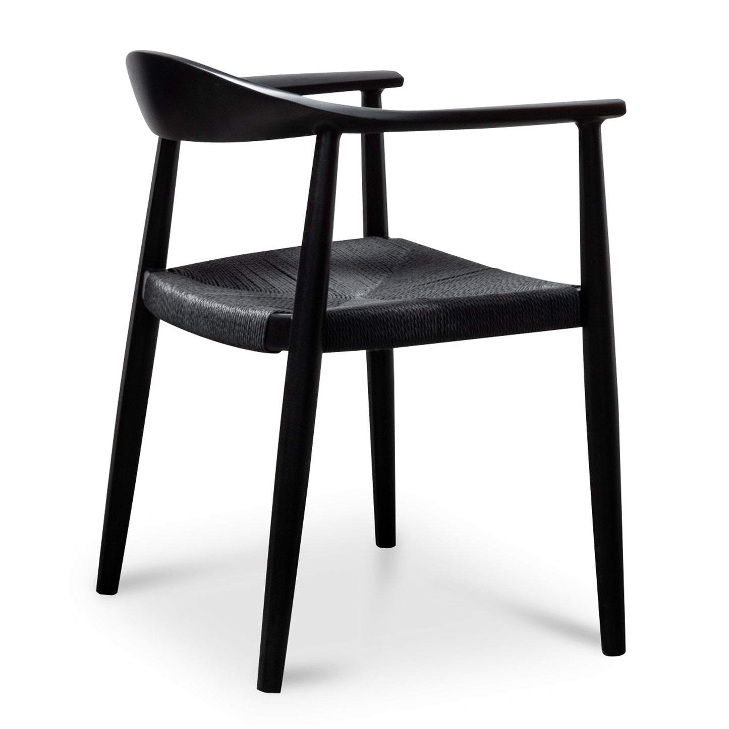Ex Display - Sunday Round Dining Armchair - Full Black