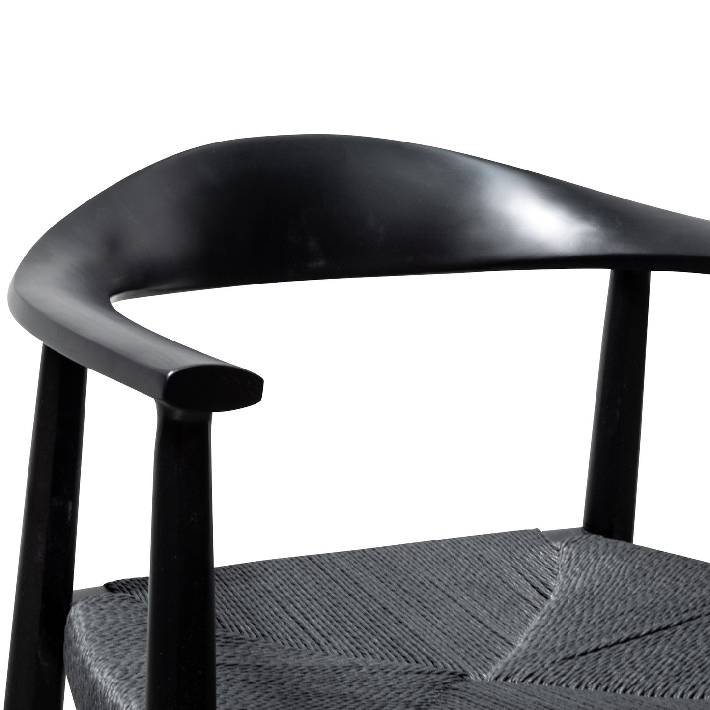 Ex Display - Sunday Round Dining Armchair - Full Black