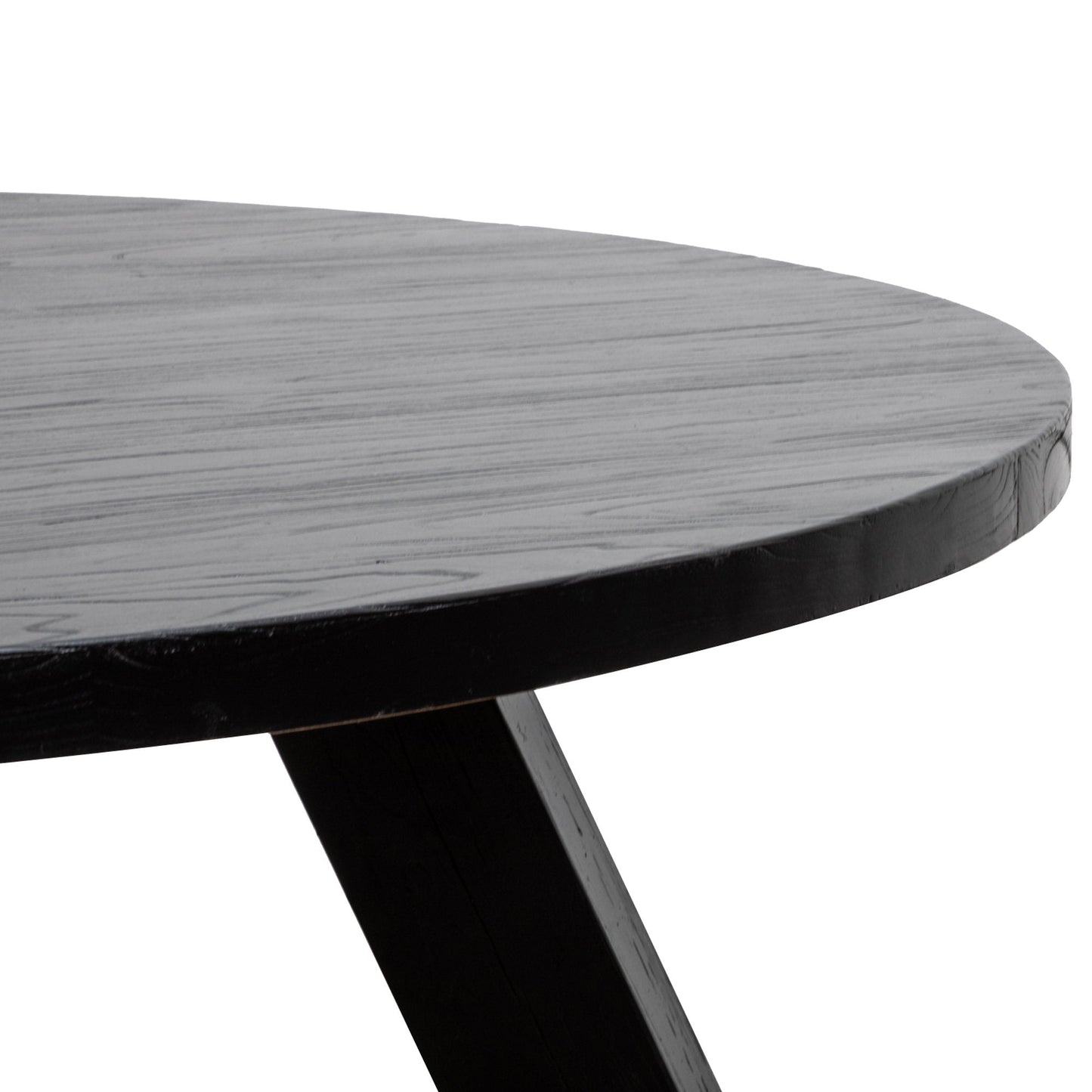 Kalle 1.5M Round Dining Table - Full Black