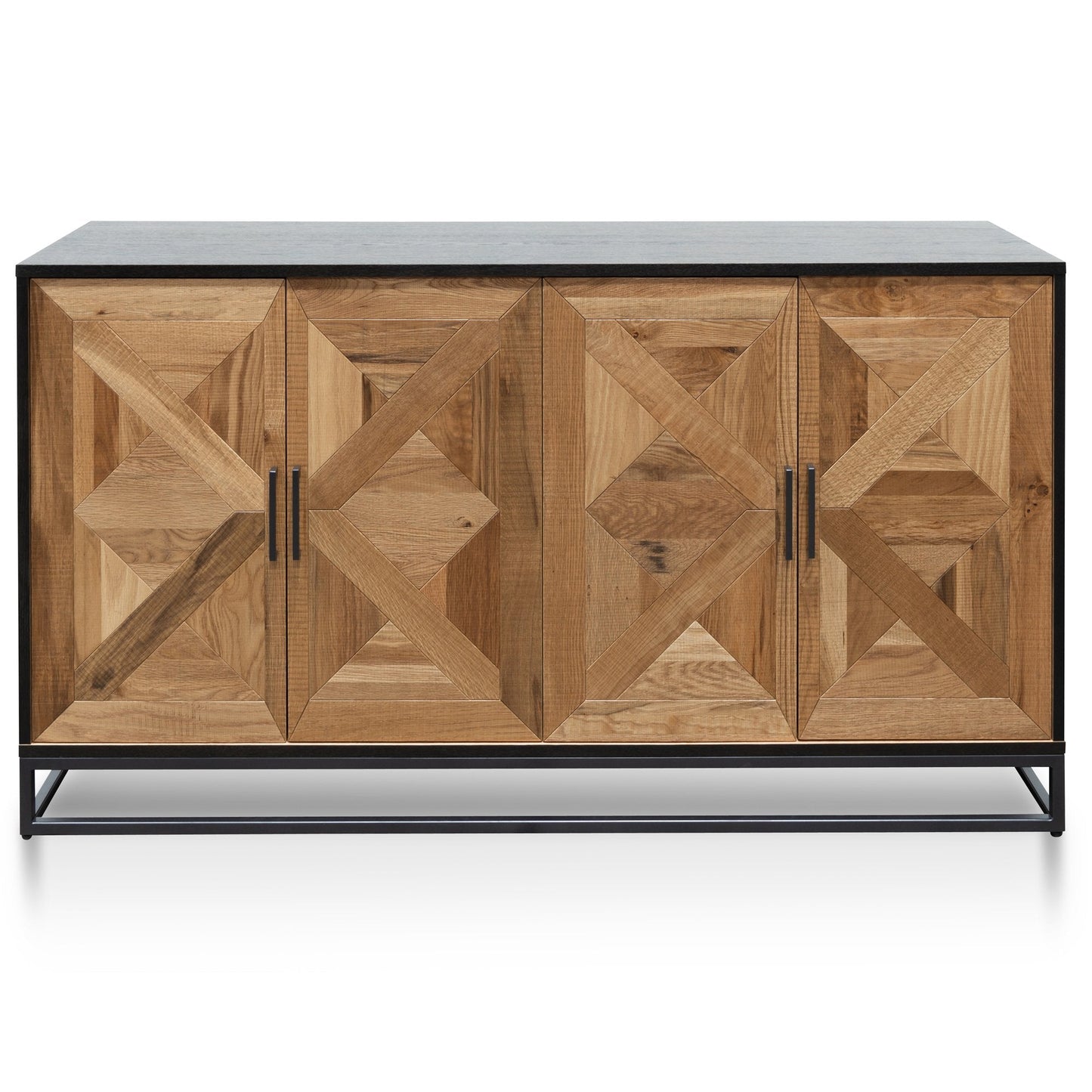 Ex Display - Percy 160cm Wide Sideboard - European Knotty Oak and Peppercorn