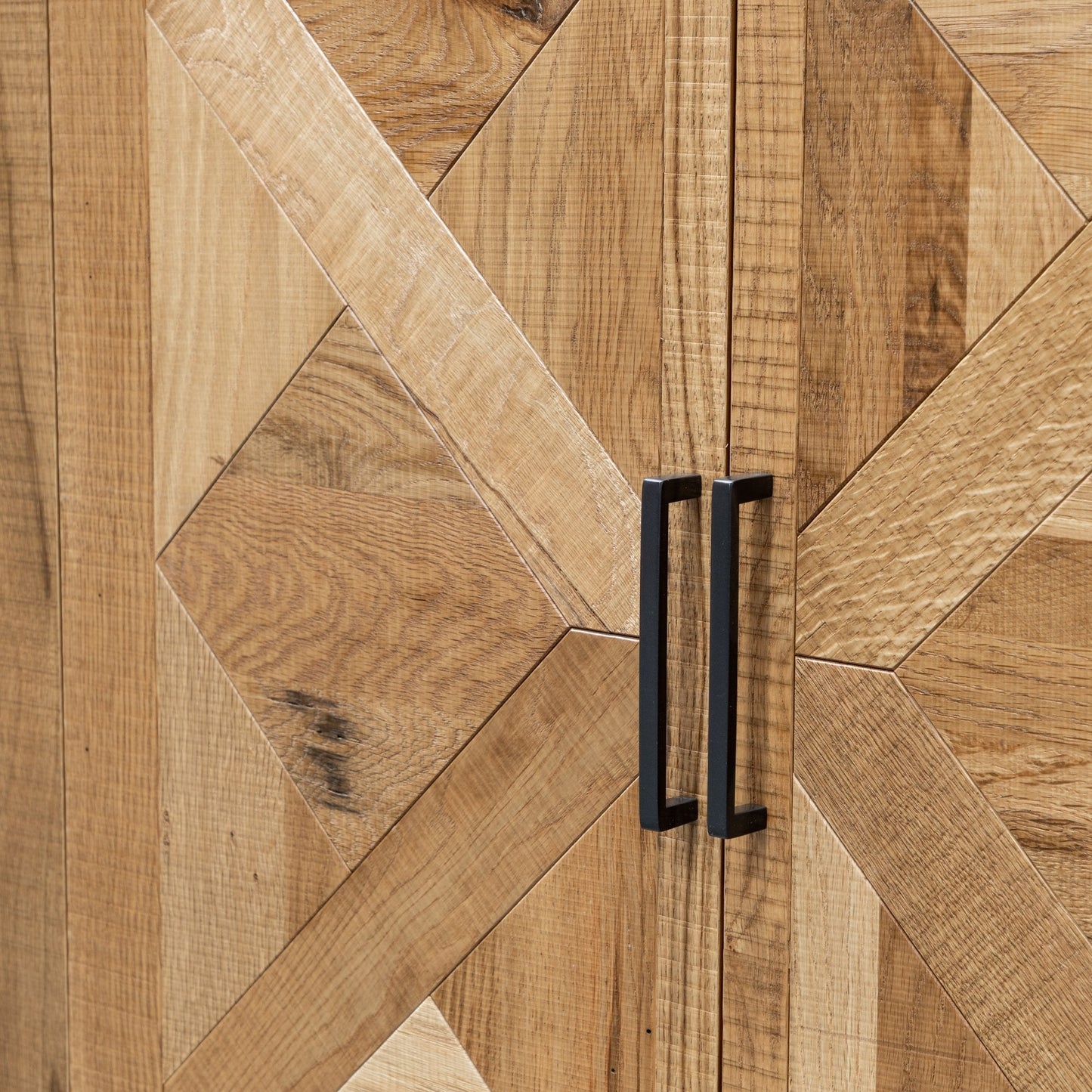 Ex Display - Percy 160cm Wide Sideboard - European Knotty Oak and Peppercorn
