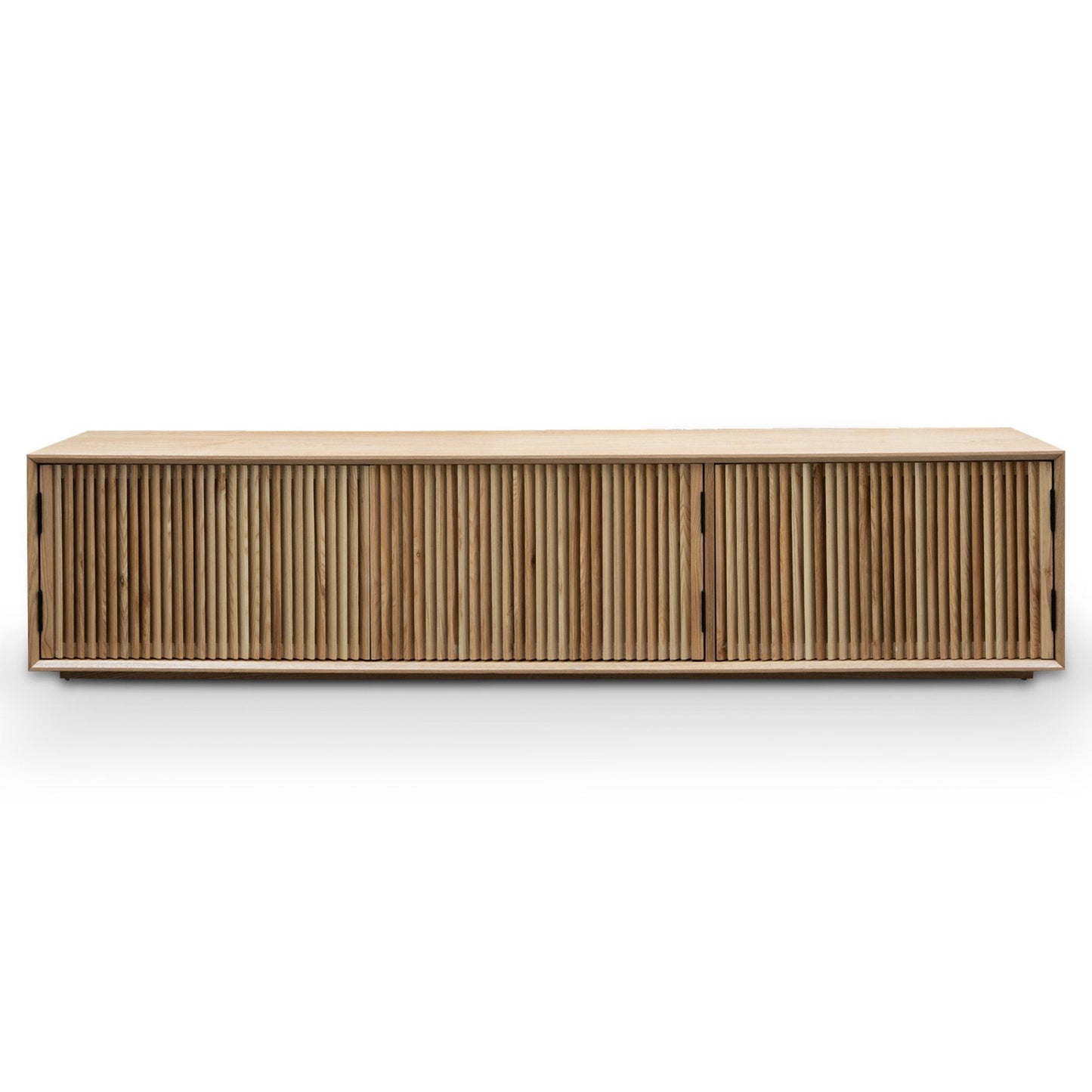 2m Wooden TV Entertainment Unit - Natural Ash
