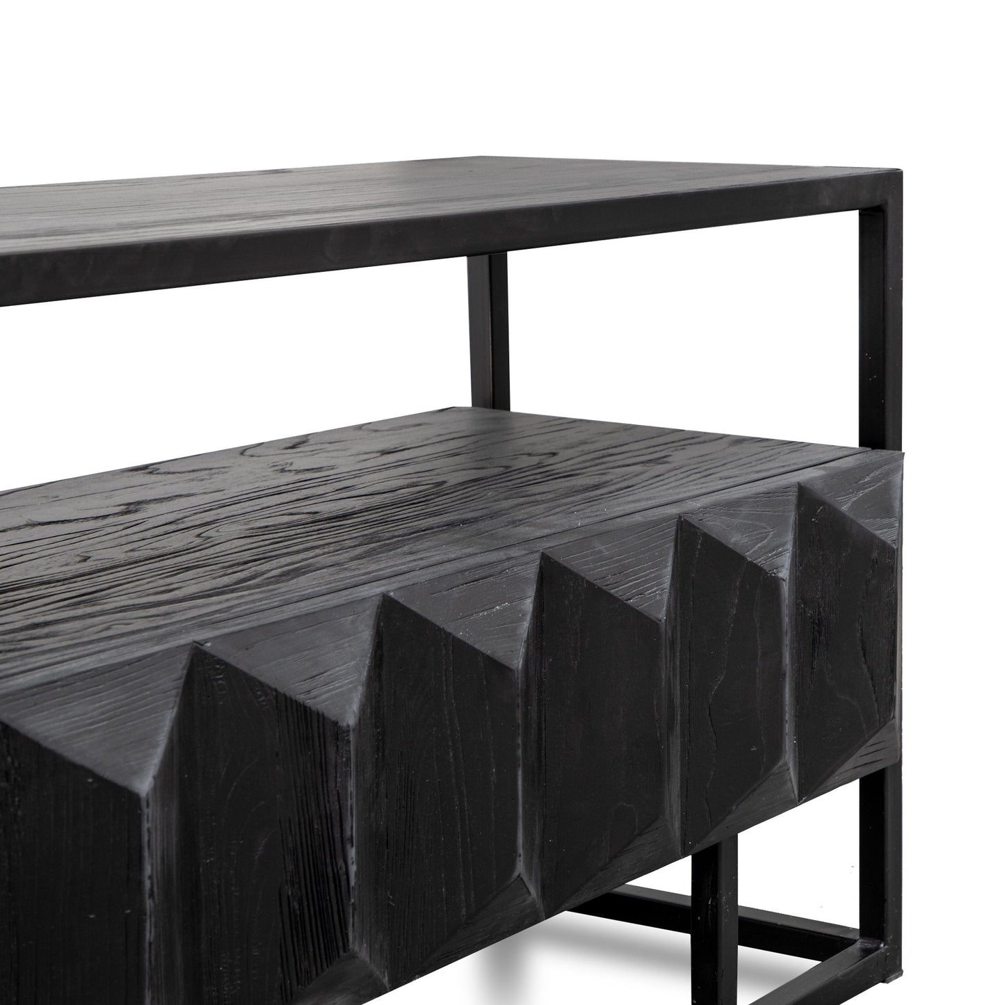 1.8m Entertainment TV Unit - Full Black