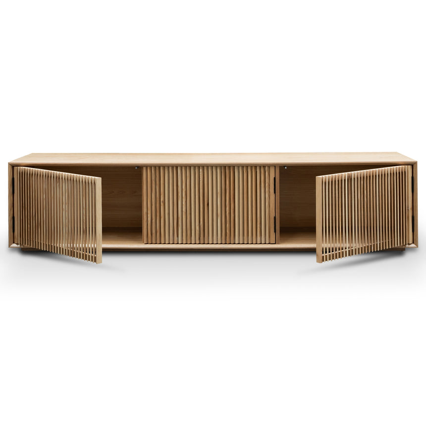 2m Entertainment TV Unit - Natural Ash Veneer