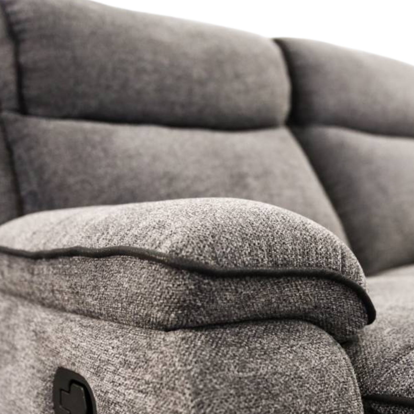 Colette 2 Seater Fabric Recliner Electric Sofa - Grey