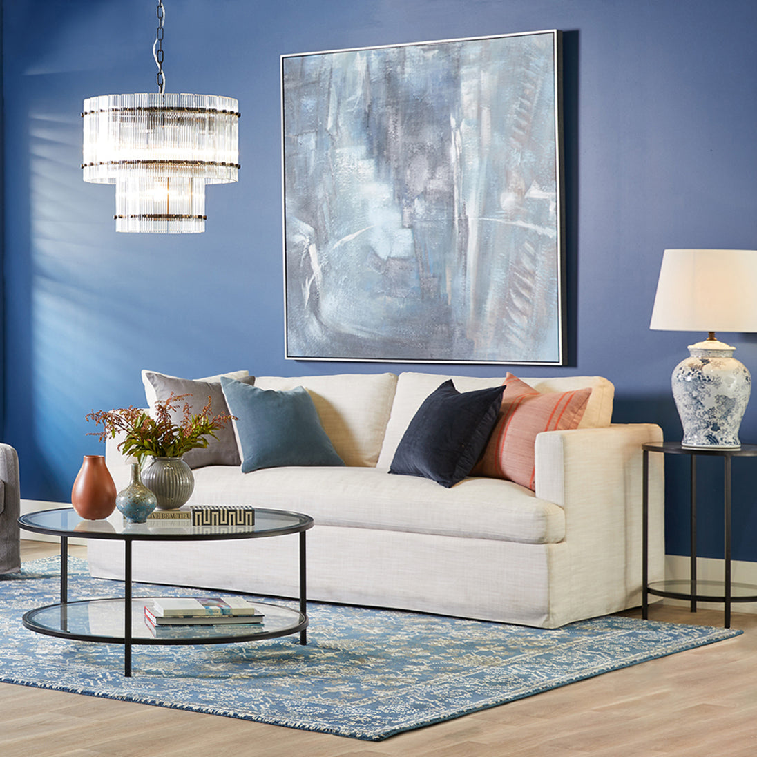 Birkshire 3 Seater Sofa SLIP COVER ONLY - Off White Linen