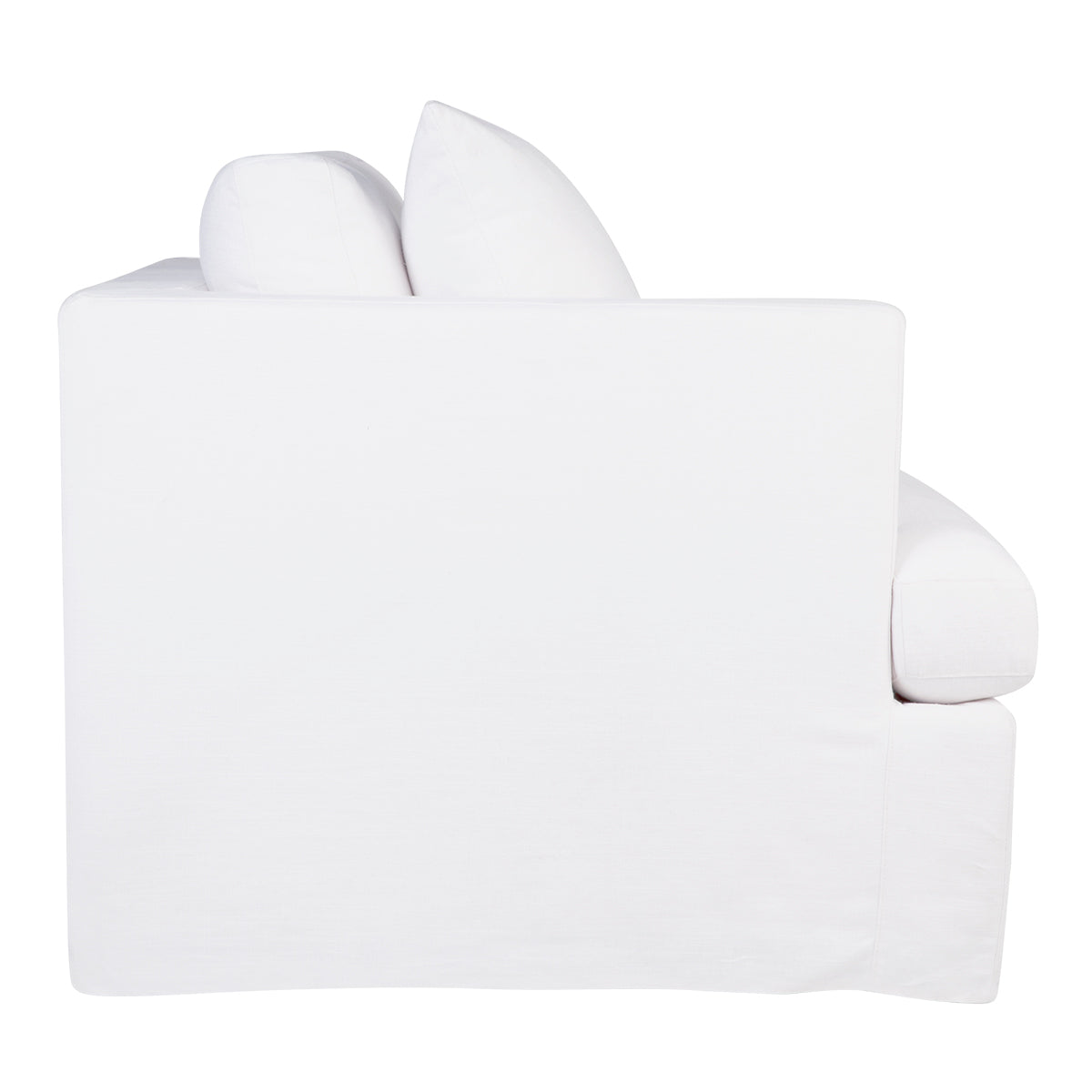 Birkshire Slip Cover Left Arm Facing Seat - White Linen