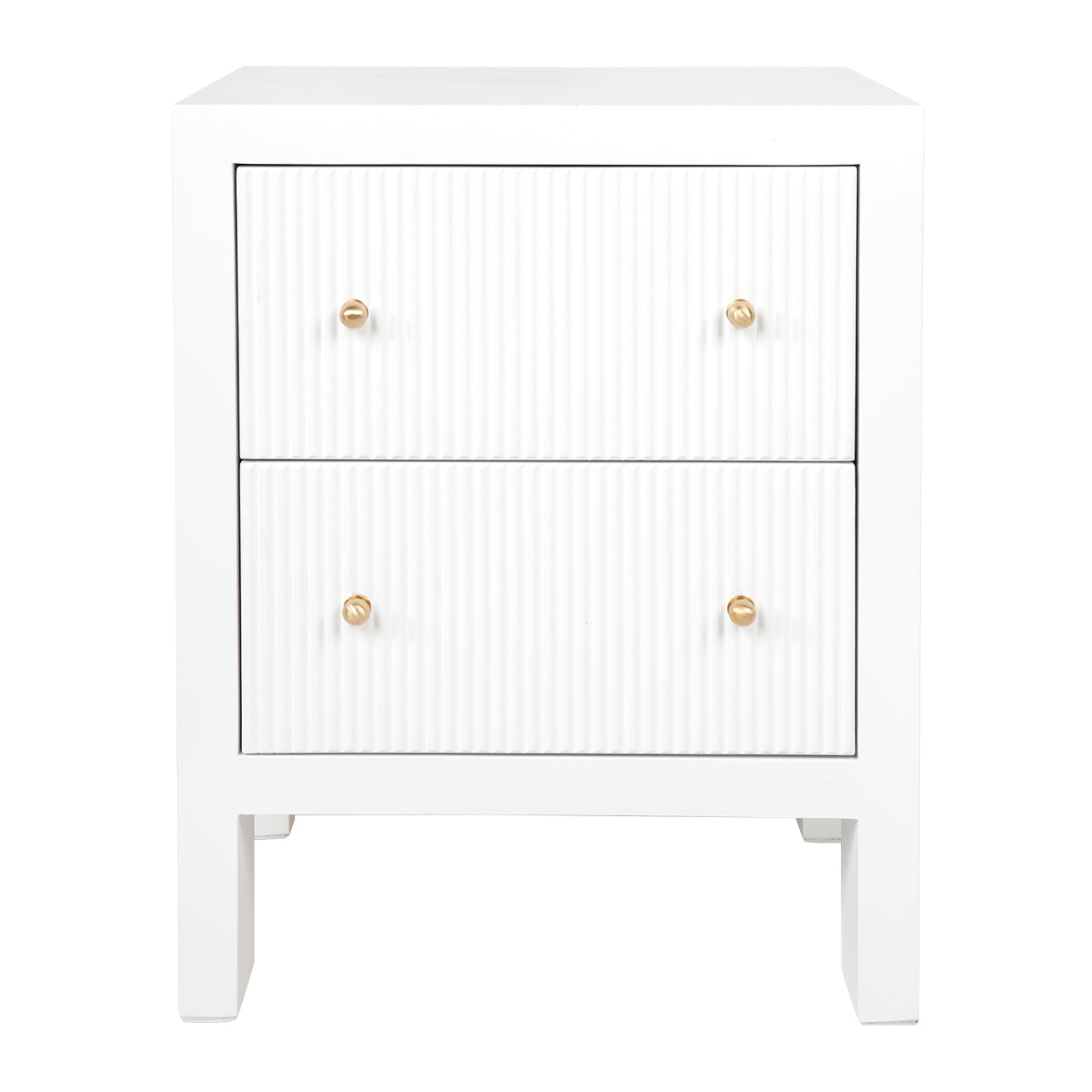 Ariana Bedside Table - Small White
