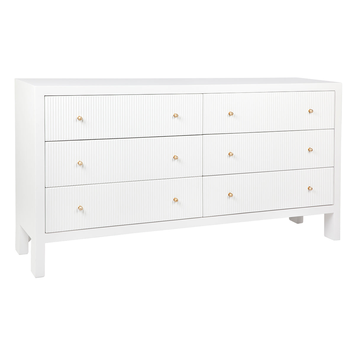 Ariana 6 Drawer Chest - White