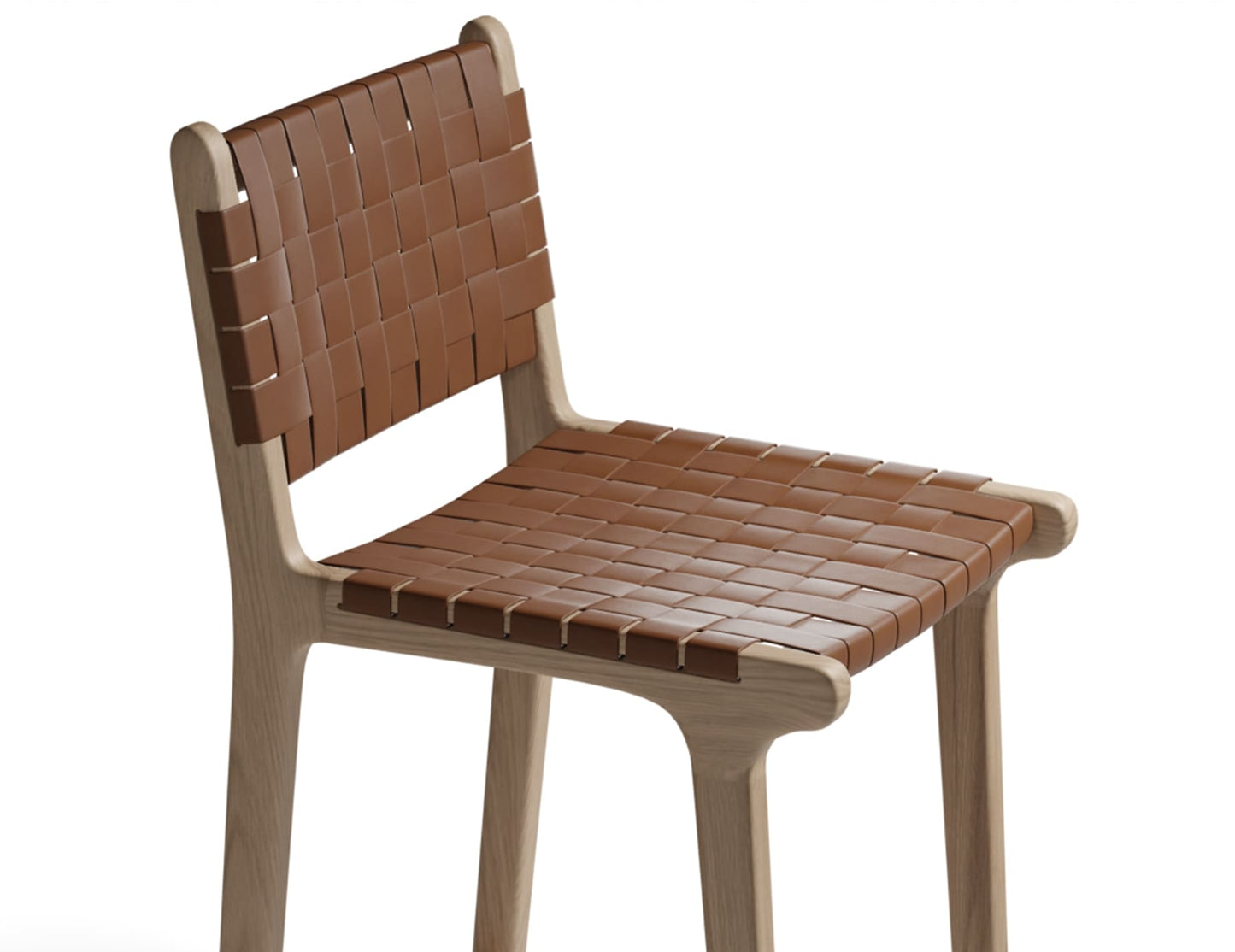 Brooklyn Bar Stool - Natural Frame