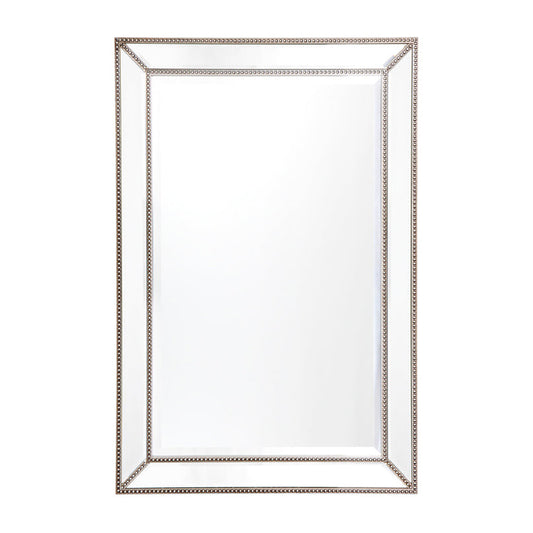 Zeta Wall Mirror - Medium Antique Silver