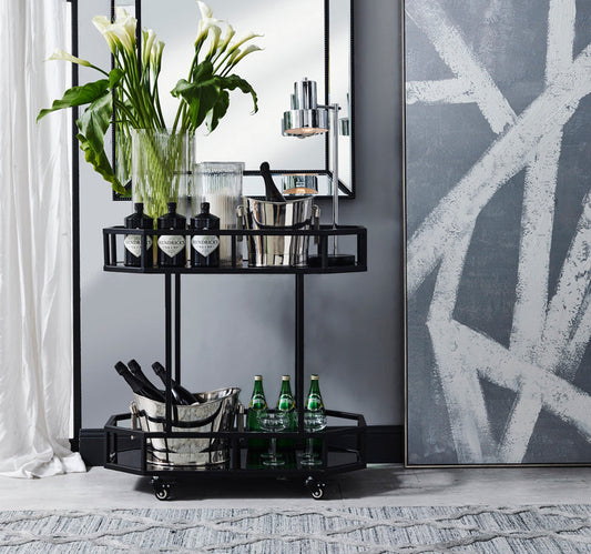 Zeta Wall Mirror - Large Black