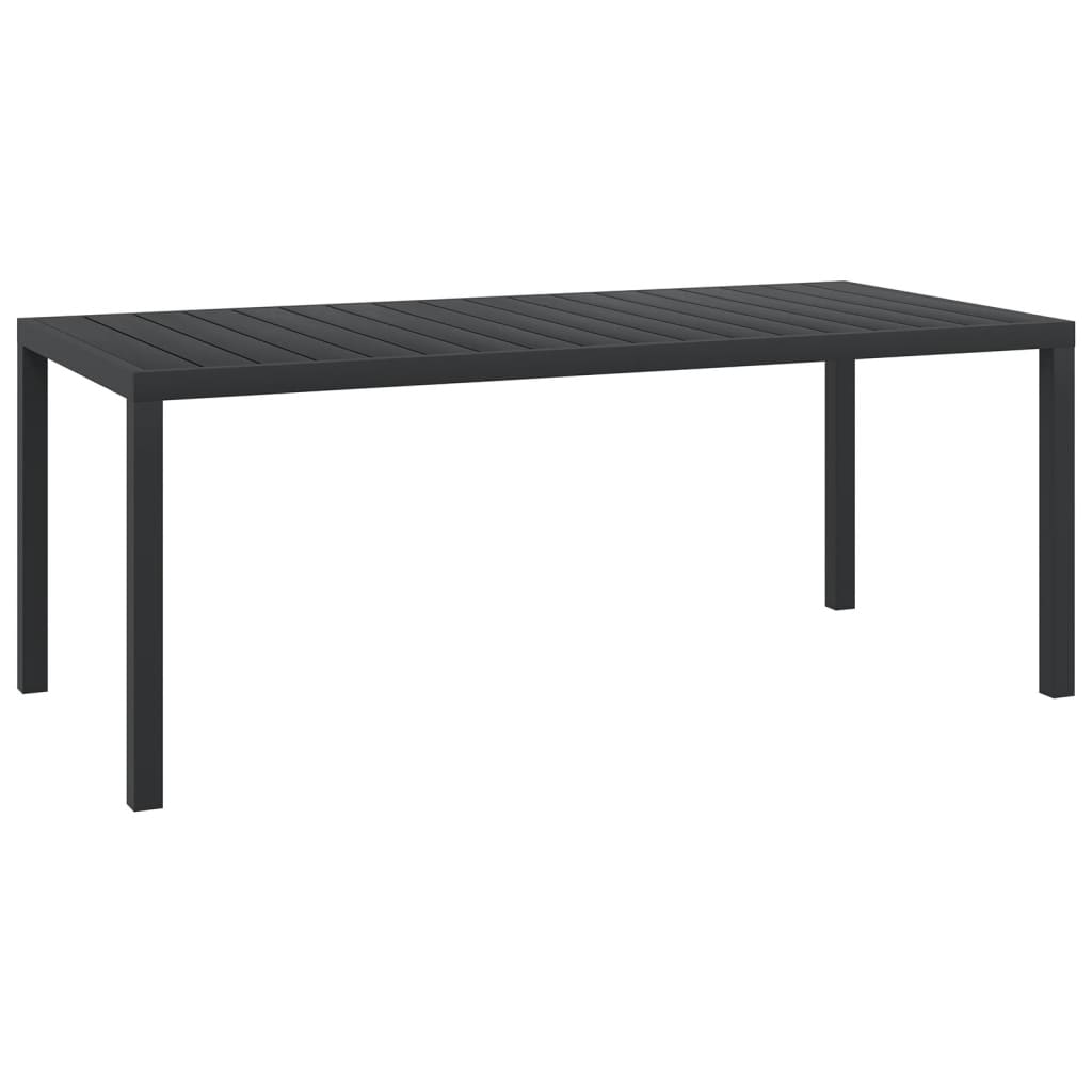 Garden Table Aluminium And Wpc