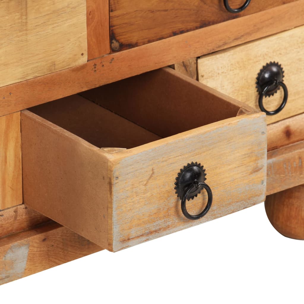 Coffee Table Reclaimed Wood 70X70X38 Cm