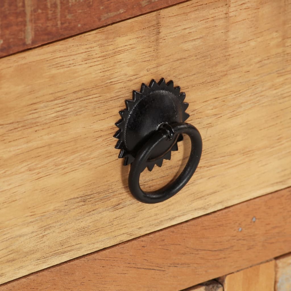 Coffee Table Reclaimed Wood 70X70X38 Cm