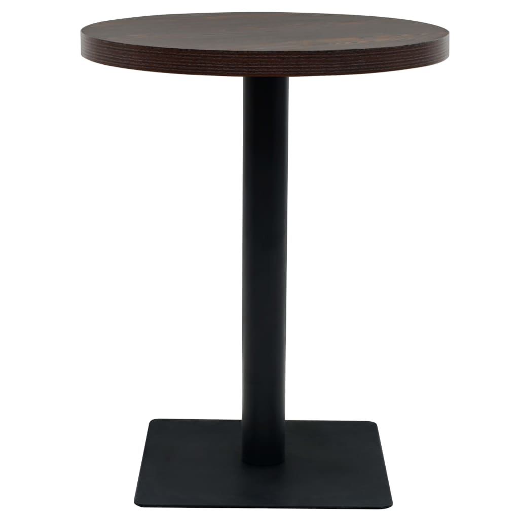 Bistro Table Mdf And Steel Round 60X75 Cm