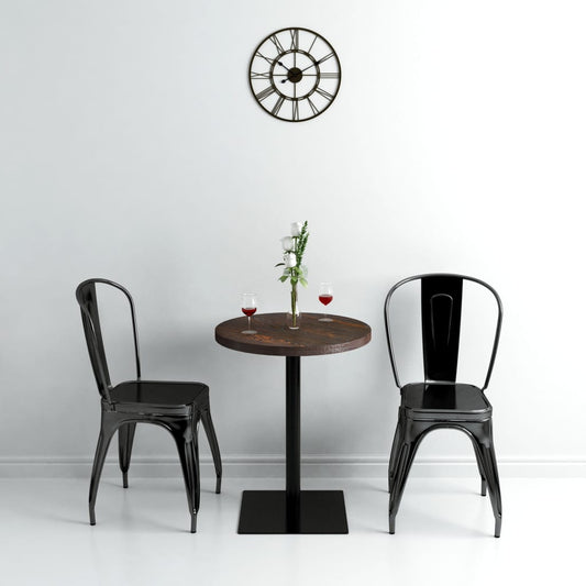 Bistro Table Mdf And Steel Round 60X75 Cm