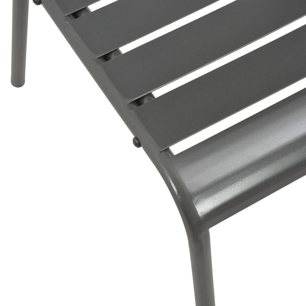 Stackable Outdoor Chairs 2 Pcs Steel