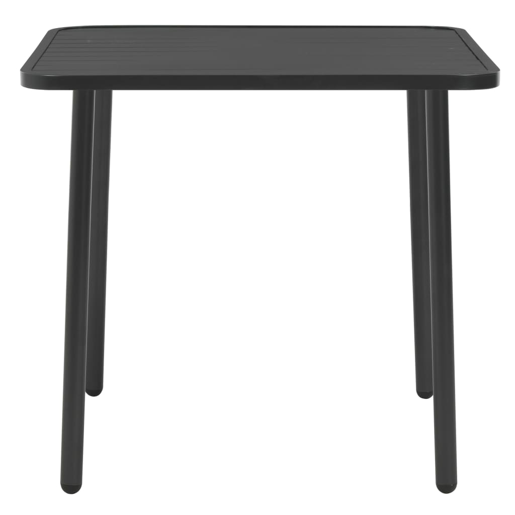 Garden Table Dark Grey Steel