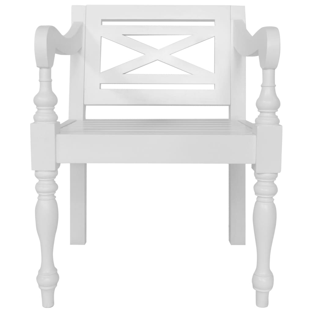 Batavia Chairs 2 Pcs Solid Mahogany Wood