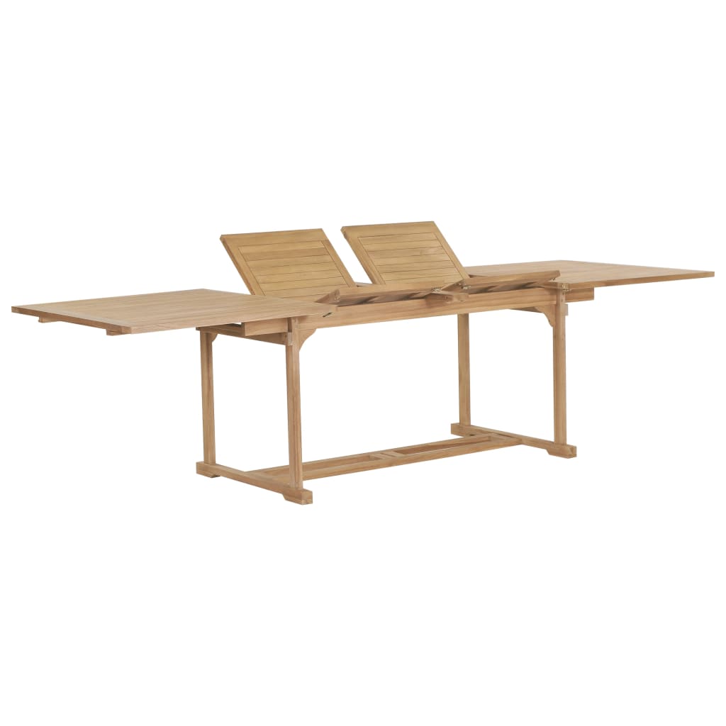 Extending Garden Table 110- Solid Wood Teak