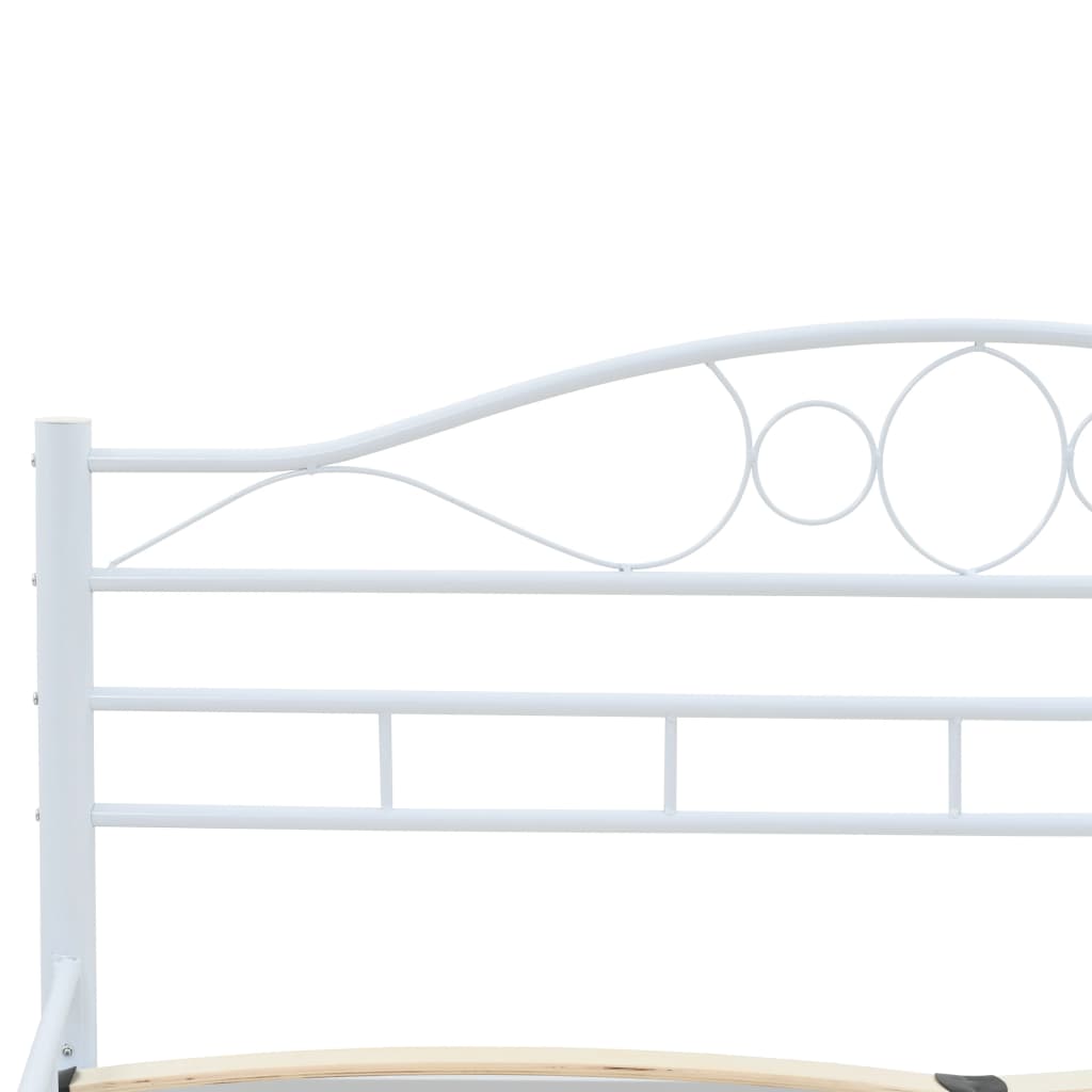 Bed Frame Without Mattress Metal 153X203 Cm Queen