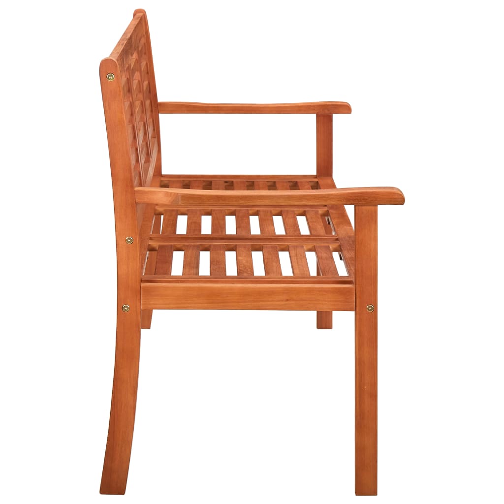 3-Seater Garden Bench 150 Cm Solid Eucalyptus Wood