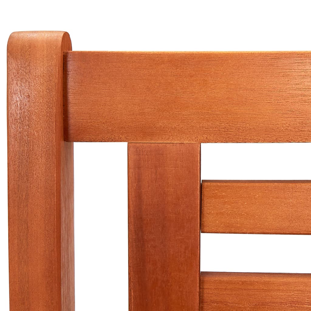3-Seater Garden Bench 150 Cm Solid Eucalyptus Wood