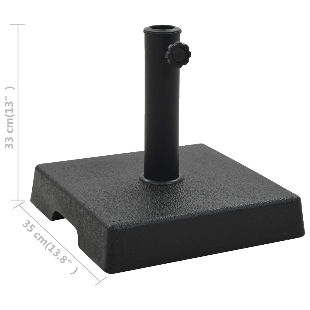 Parasol Base Polyresin Black