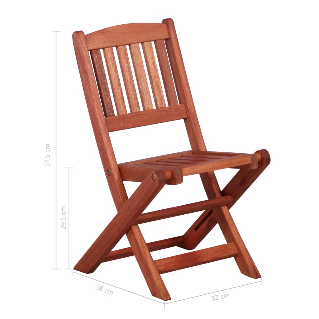 3 Piece Bistro Set For Children Solid Eucalyptus Wood