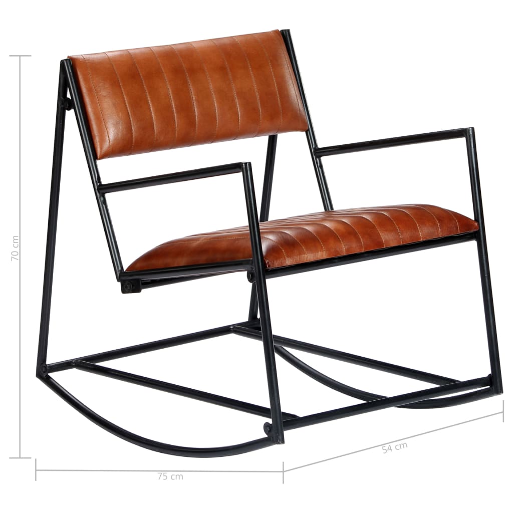 Rocking Chair Real Leather