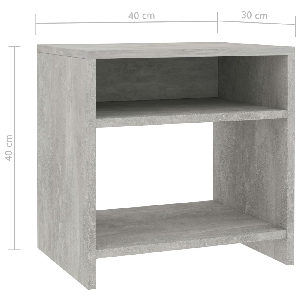 Bedside Cabinets 2 Pcs 40X30X40 Cm Engineered Wood