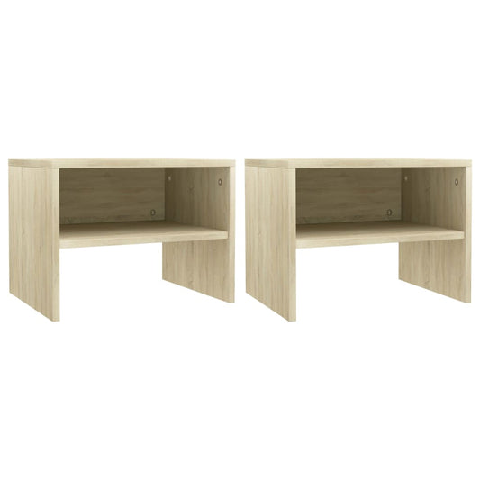 Bedside Cabinets 2 Pcs 40X30X30 Cm Engineered Wood
