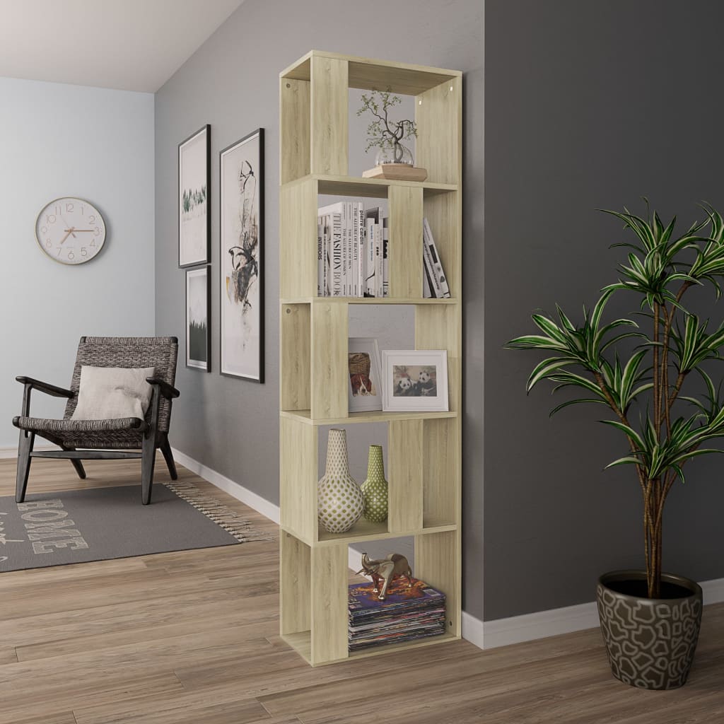 Book Cabinet/Room Divider 45X24X159 Cm Engineered Wood
