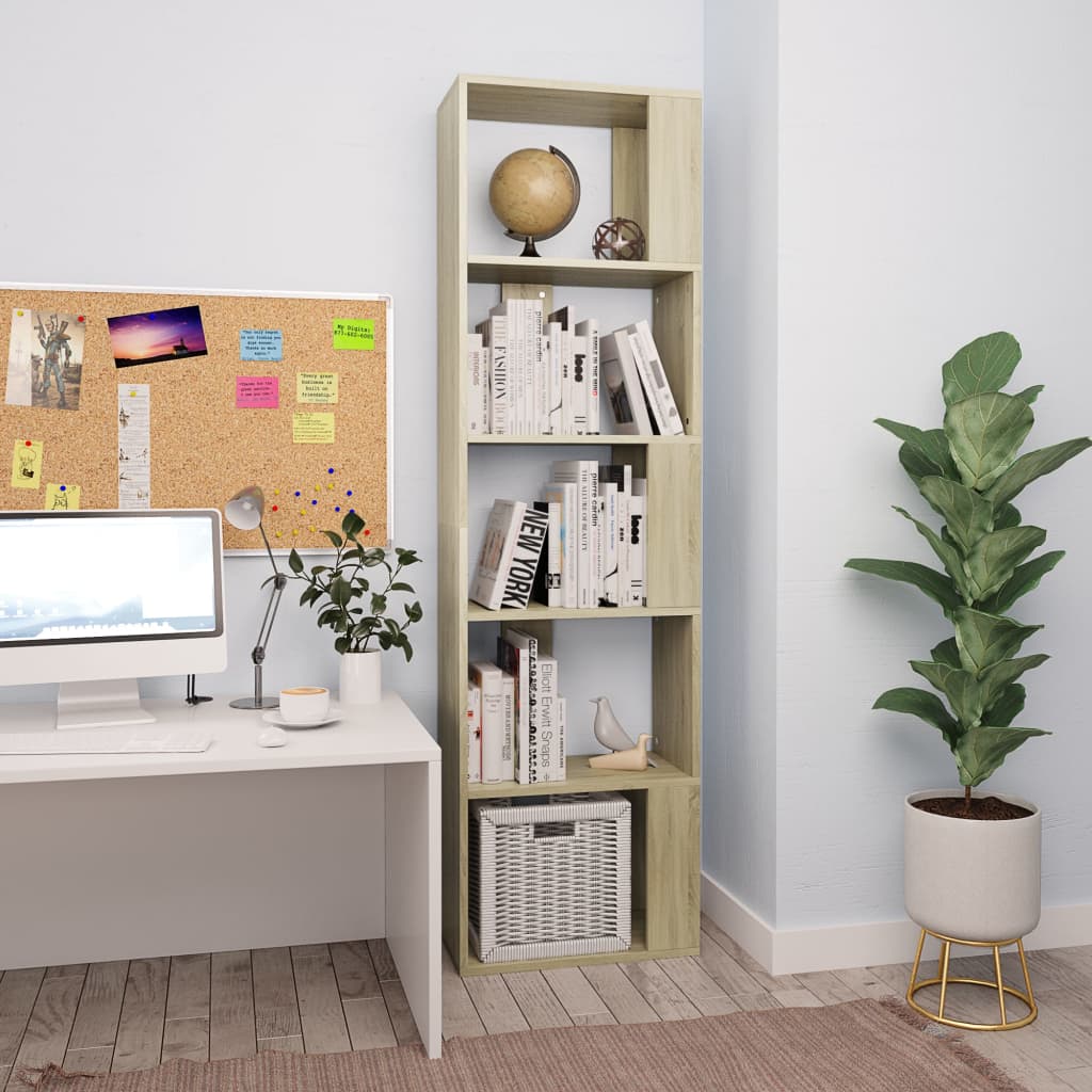 Book Cabinet/Room Divider 45X24X159 Cm Engineered Wood