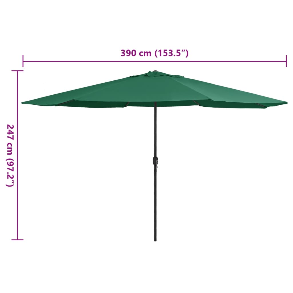Garden Parasol With Metal Pole 390 Cm