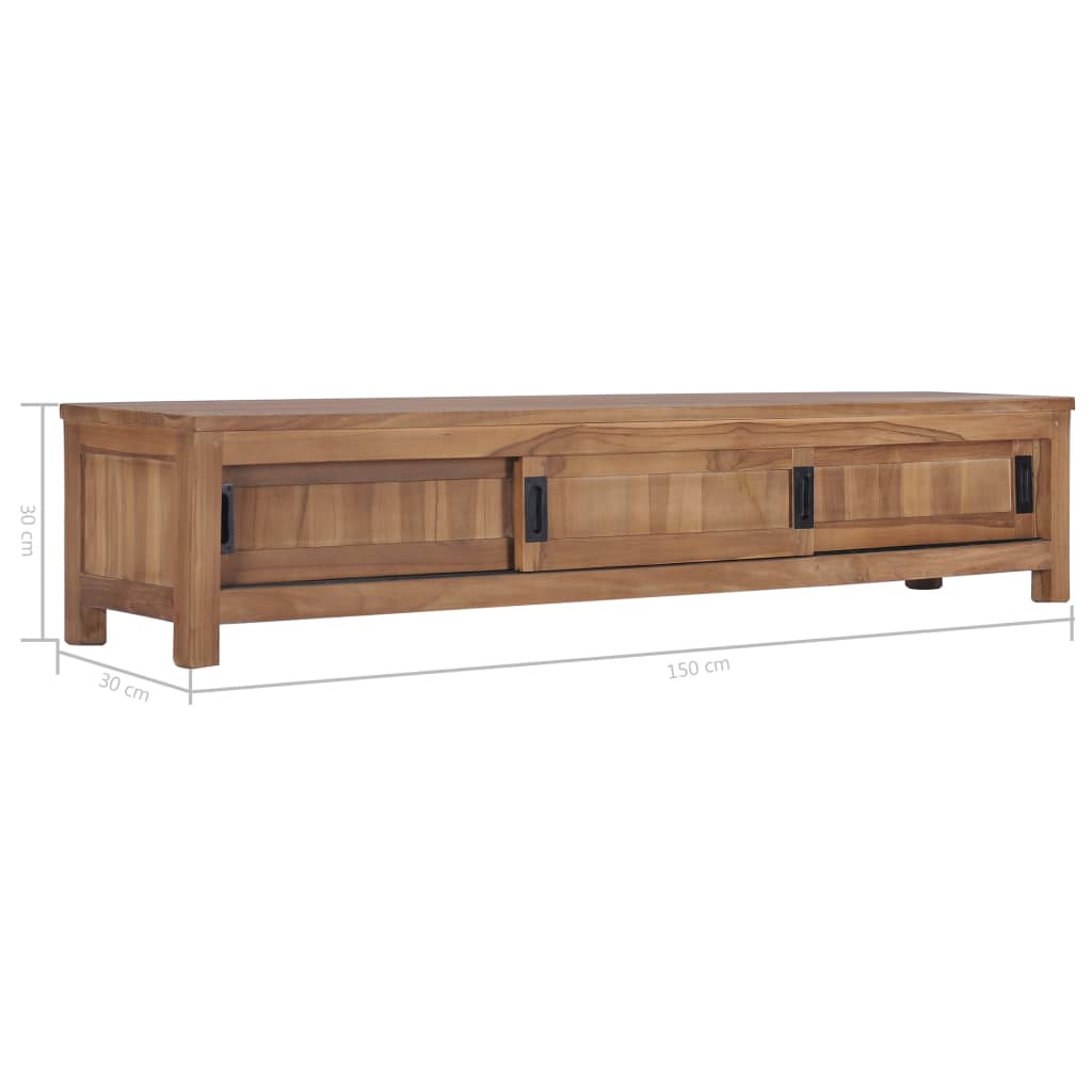 Tv Cabinet 150X30X30 Cm Solid Teak Wood
