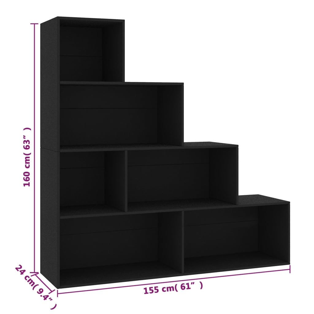Book Cabinet/Room Divider 155X24X160 Cm Engineered Wood