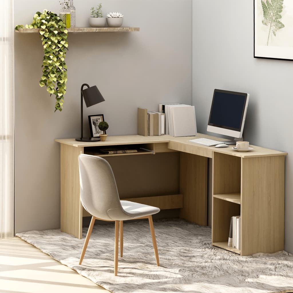 Corner Desk 120X140X75 Cm Engineered Wood