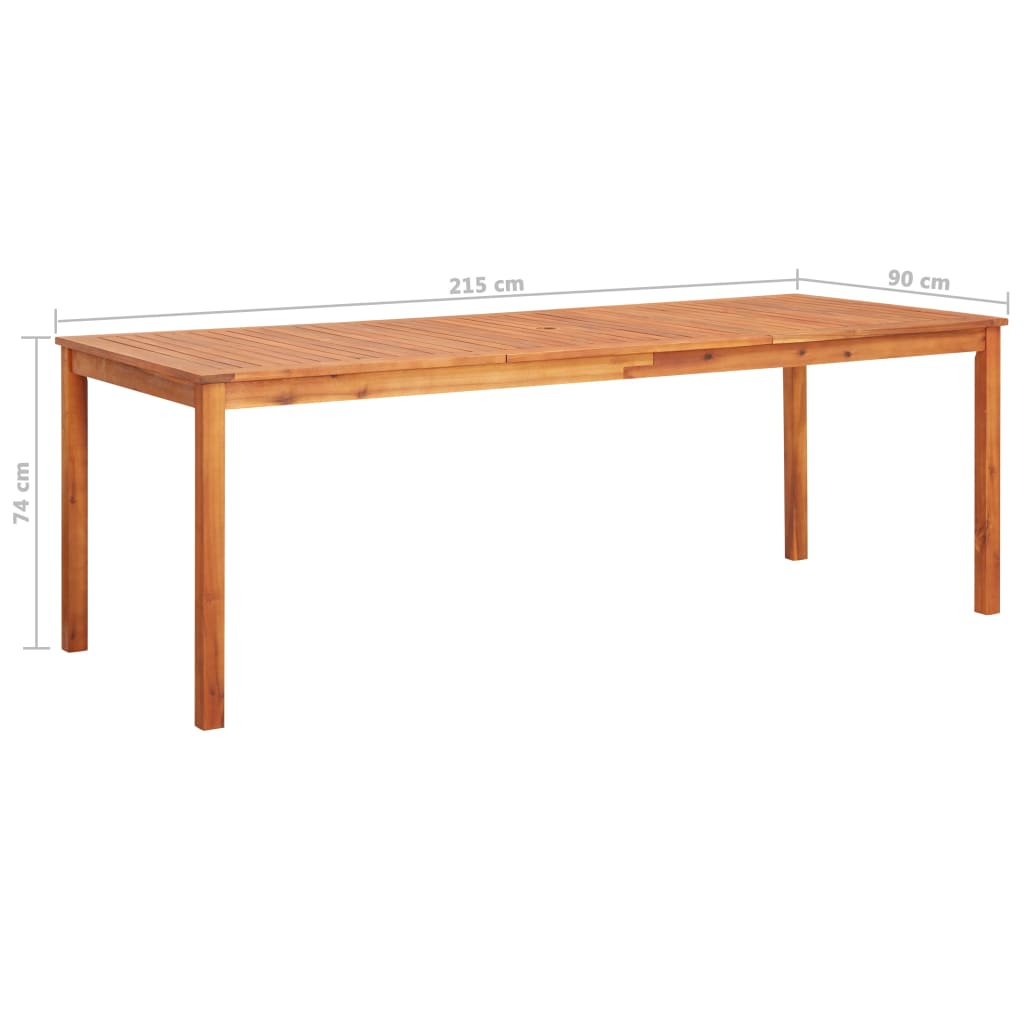 7 Piece Outdoor Dining Set With Cushions Solid Wood Acacia