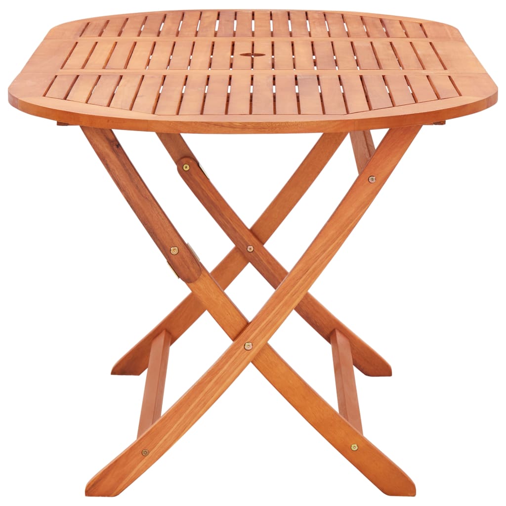 9 Piece Outdoor Dining Set Solid Eucalyptus Wood And Textilene
