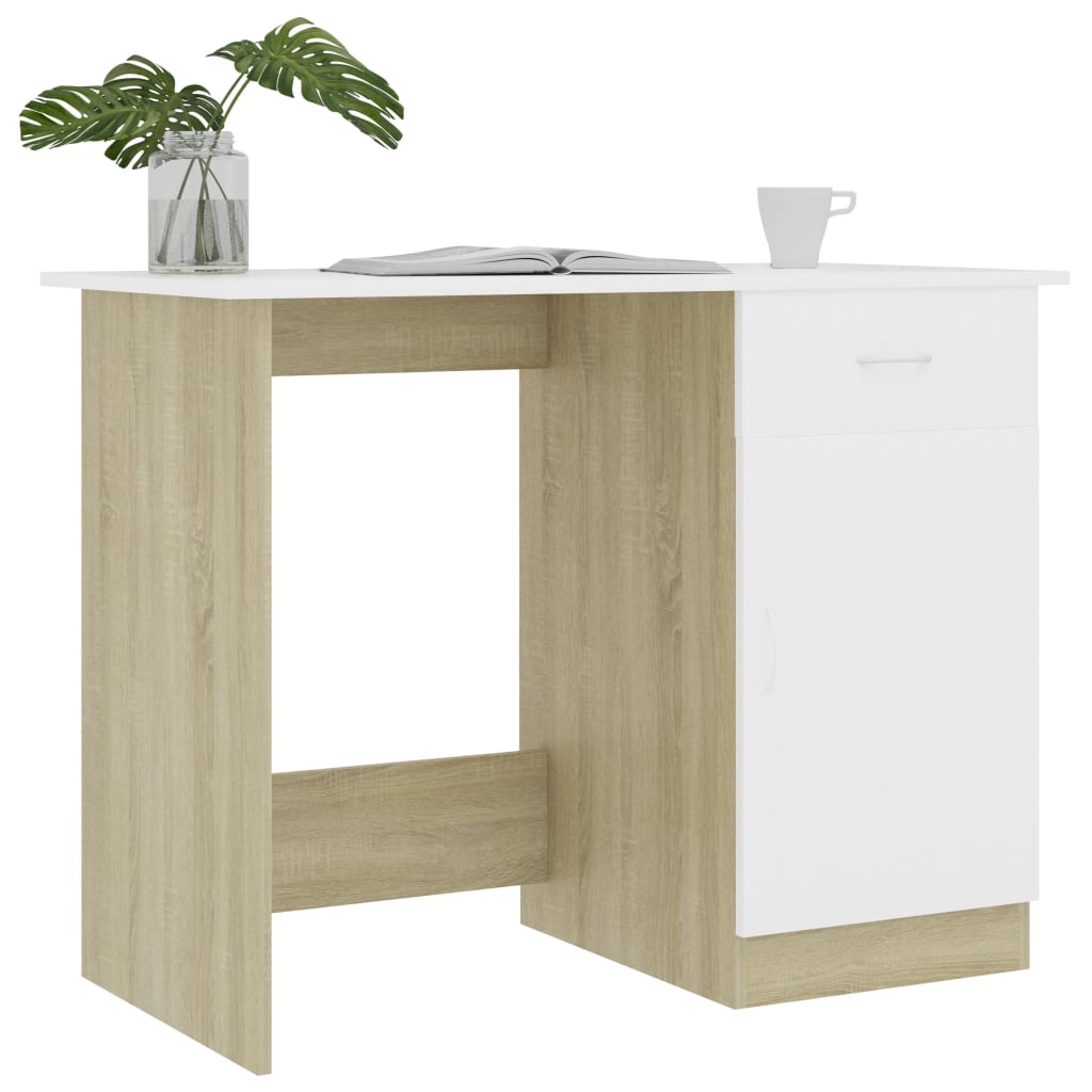 Desk 100X50X76 Cm Engineered Wood