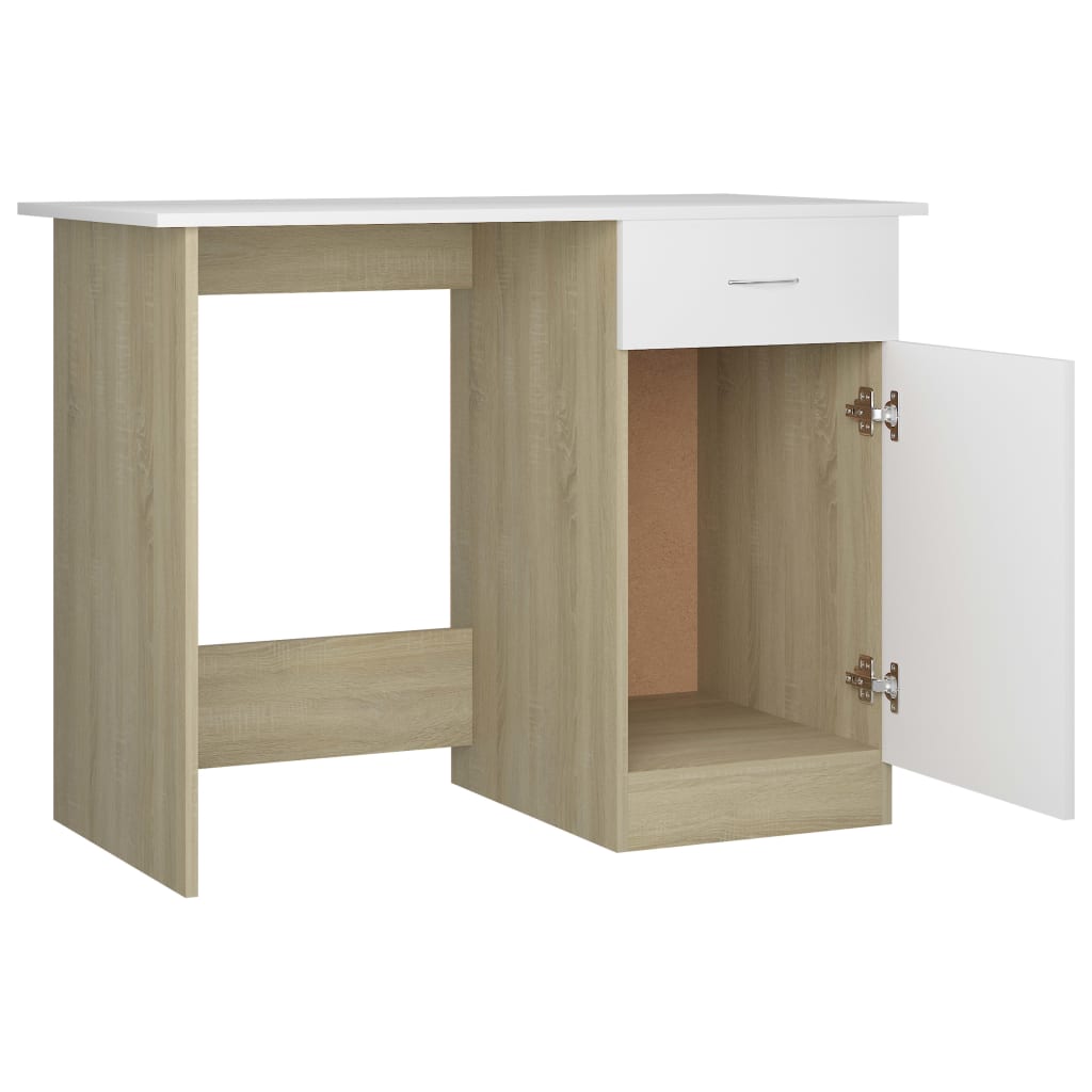Desk 100X50X76 Cm Engineered Wood