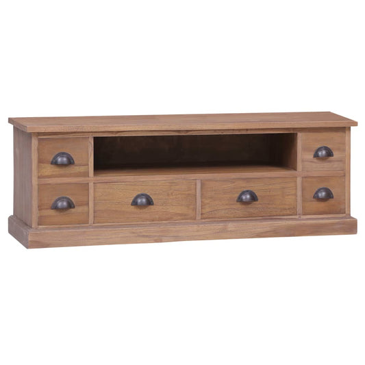 Tv Cabinet 120X30X40 Cm Solid Teak Wood