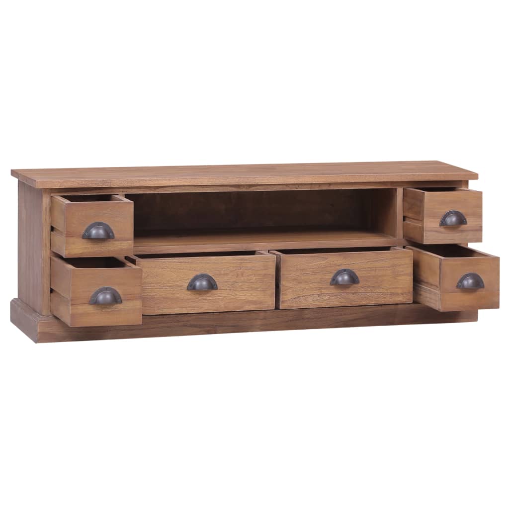 Tv Cabinet 120X30X40 Cm Solid Teak Wood