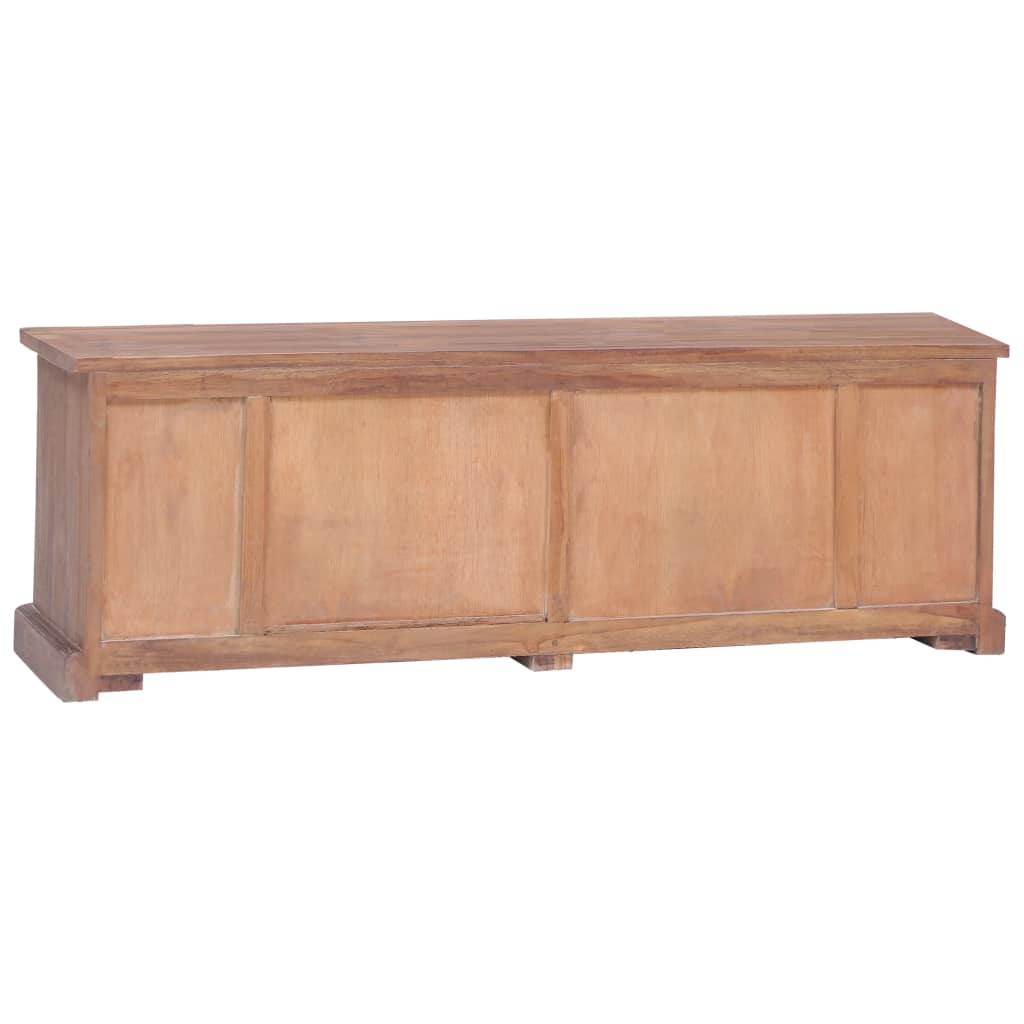 Tv Cabinet 120X30X40 Cm Solid Teak Wood
