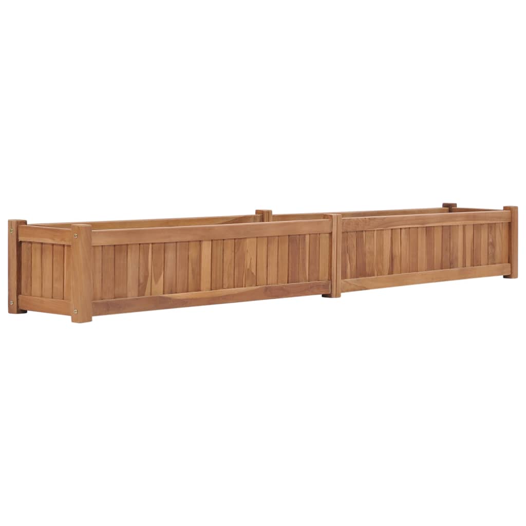 Raised Bed Solid Wood Teak